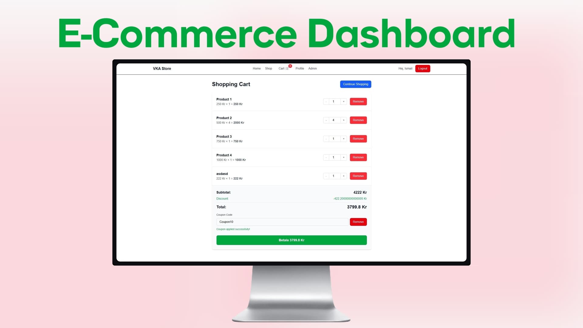 E-Commerce Dashboard