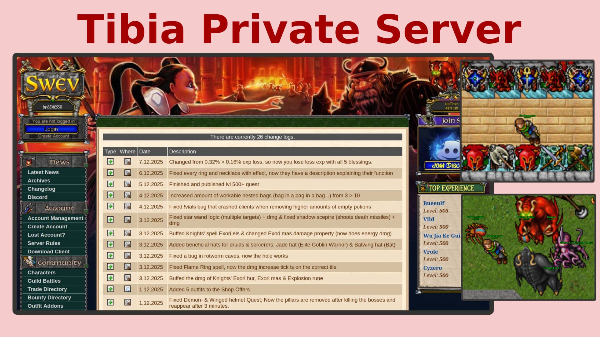 Custom Tibia Server